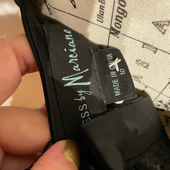 NWOT Fuchsia Cutouts Fit Flare Bright Neon Strap Nigh tout club festival bicolor - Picture 4 of 6